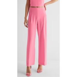 Express Pink High Waisted Wide Leg Pants
